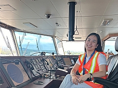Marlow Philippines’ shore-based team tours vessel