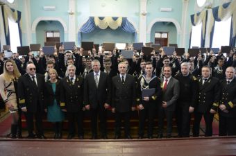 Новые кадеты ХГМА совместно с делегацией Марлоу Навигейшн