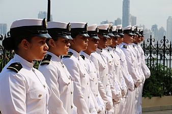 Cadets’ formation at Marítima Internacional De Panamá