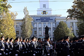 Ceremony and parade of new KSMA cadets