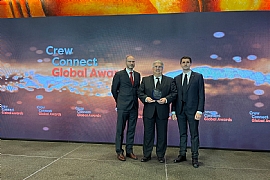 Marlow Wins Safety at Sea Award at Crew Connect Global, held in Manila