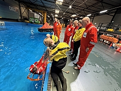 Safety – Man Overboard training for colleagues at Marlow Netherlands